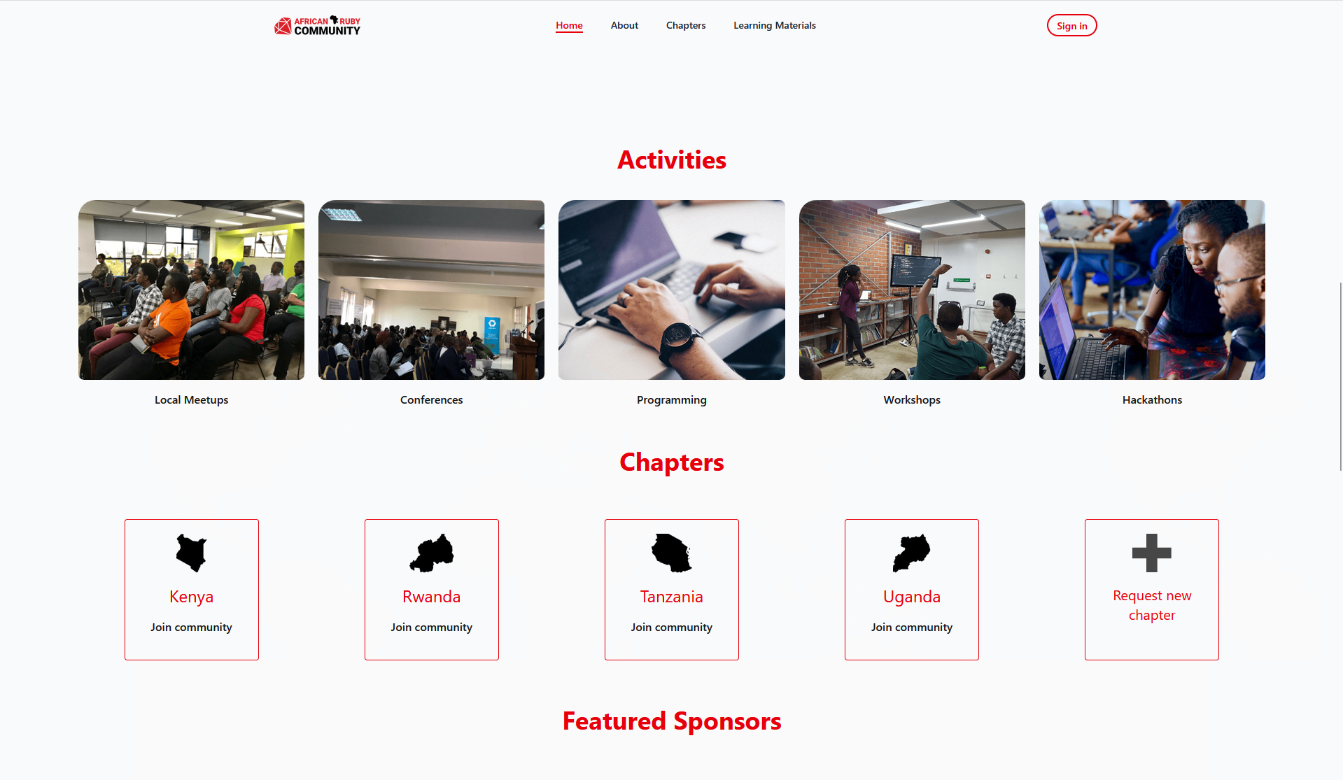 African Ruby Community Activities